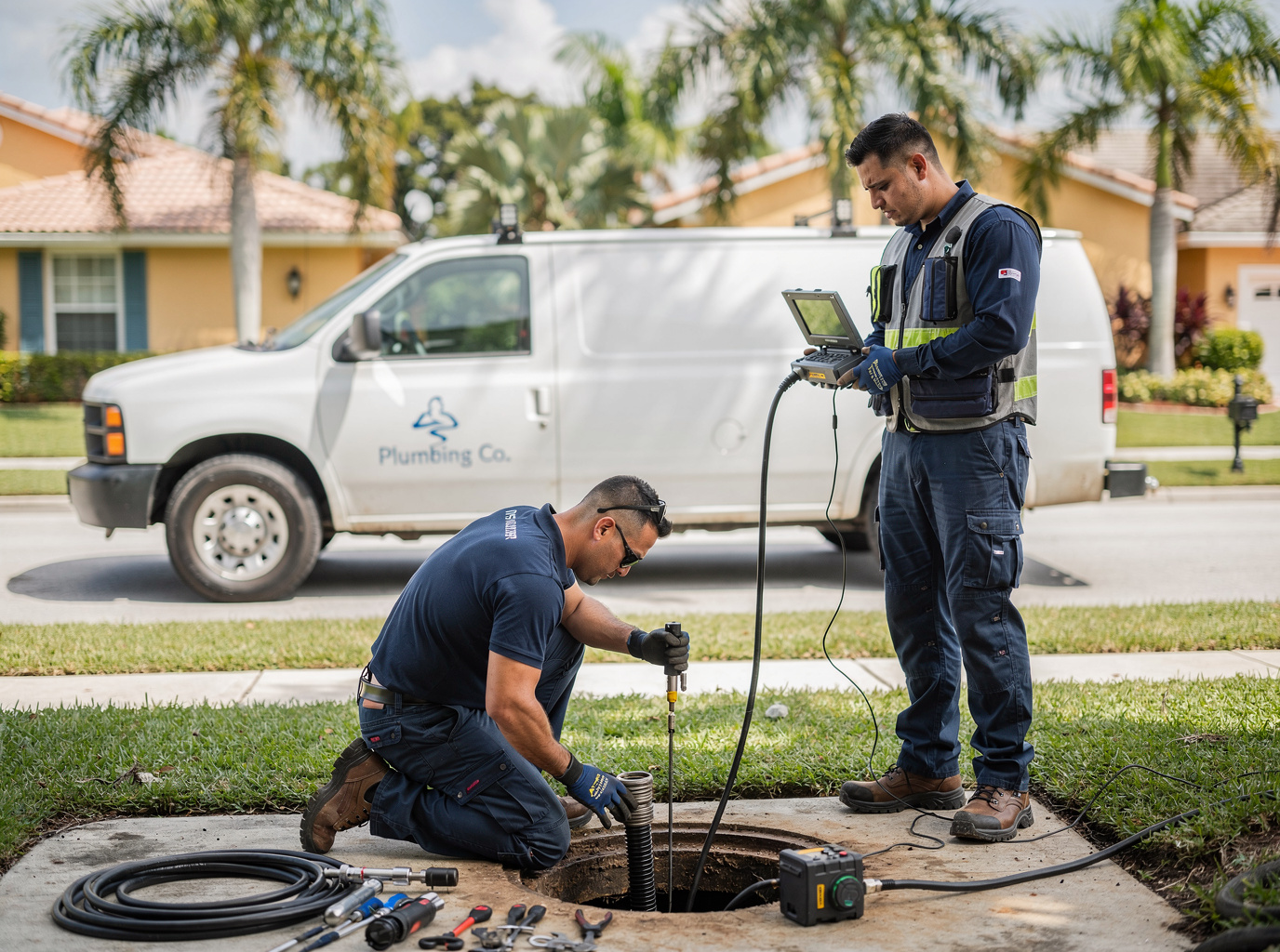 Sewer Line Repair work by Coconut Creek Sewer Pros in Coconut Creek, FL