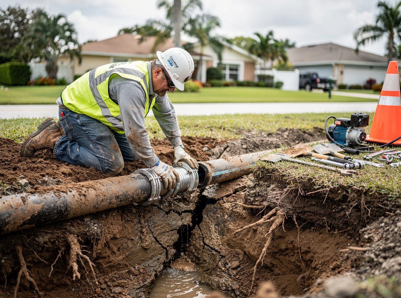 Sewer Line Repair in Banyan Trails, FL 33063