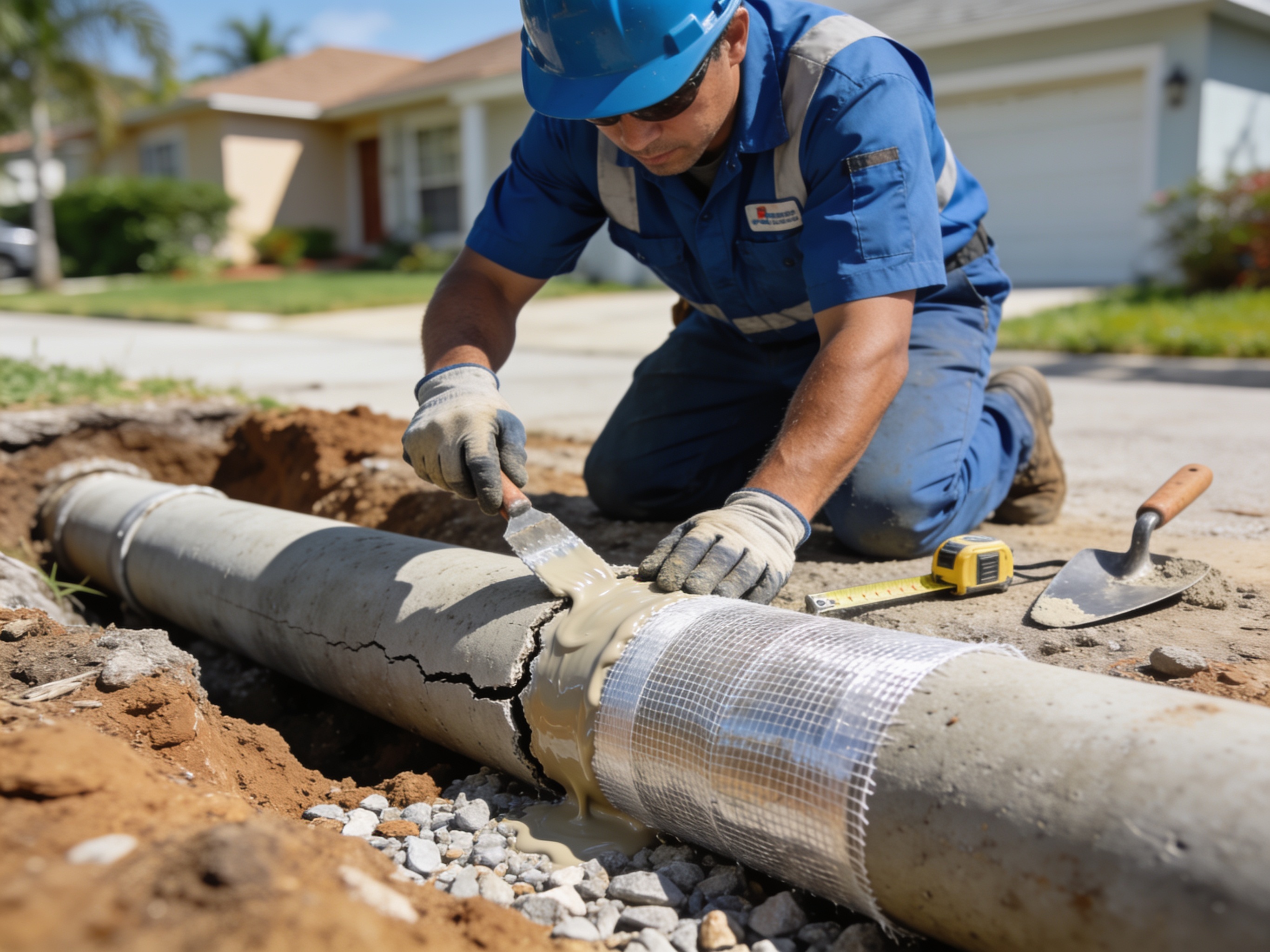 Cracked Sewer Pipe Repair in Coconut Creek, FL