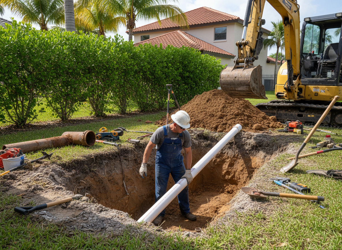 Sewer Line Repair in Regency Lakes